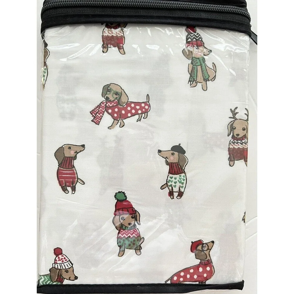 Christmas Dachshund Doxie Standard Pillowcases Cotton Set Of 2 Cynthia Rowley